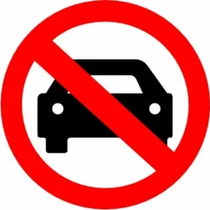 No Entry for Vehicle Stickers