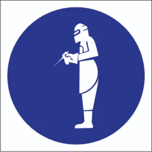 Full Welding Gear Shall Be Worn Sticker