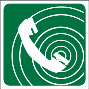 Emergency telephone Stickers
