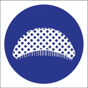 Hair Nets Shall Be Worn Sticker