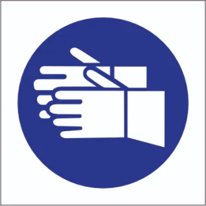 Hand Protection Shall Be Worn Stickers