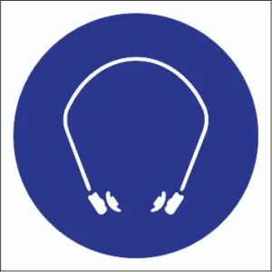 Hearing Protection Shall Be Worn Stickers