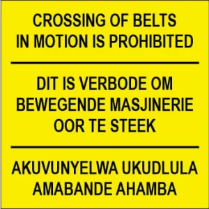 KM018 - Crossing of belts