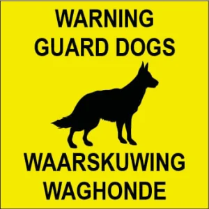 KM032 - Warning Guard Dogs