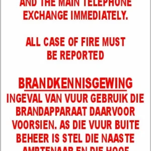 KM068 - Fire Notice