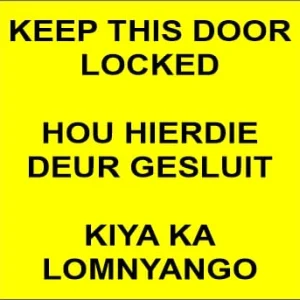 KM072 - Keep This Door Locked