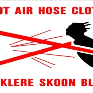 KM190 - Do not air hose clothing