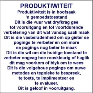 KM202 - Produktiwiteit