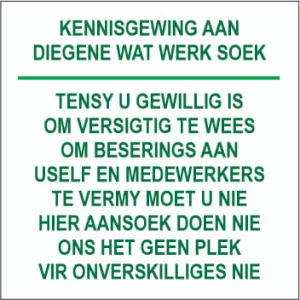 KM214 - Kennisgewing Aan