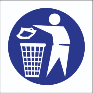 Keep area clean Sticker