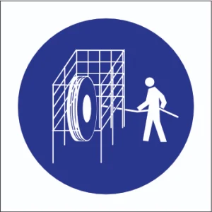 Use of Safety Cage Sticker