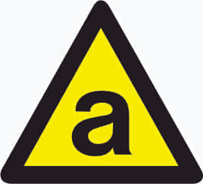 Warning of Asbestos Sign