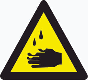 Warning of Corrosion Sign