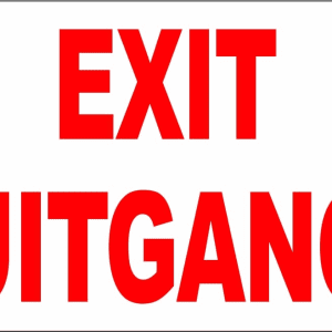 Exit (2 languages)